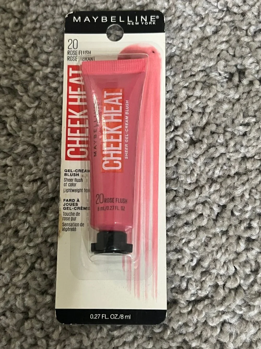 Maybelline Cheek Heat Gel-Cream Blush Makeup Rose Flush
